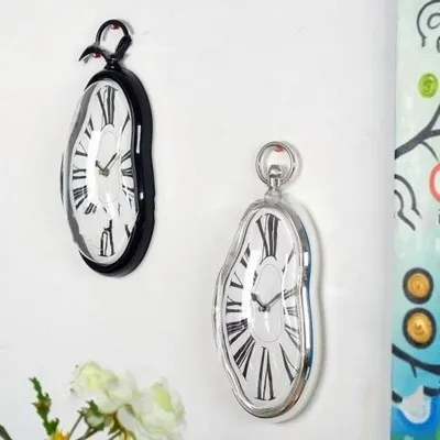 Новинка, сюрреалистичные таяющие искаженные настенные часы в стиле  сюрреалиста Сальвадора Дали, настенные часы, украшение, подарок, украшение  для дома и сада | AliExpress