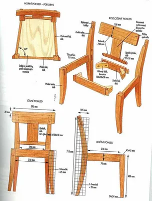 Стулья своими руками. 700 фото. Схемы, макеты, чертежи и мастер классы