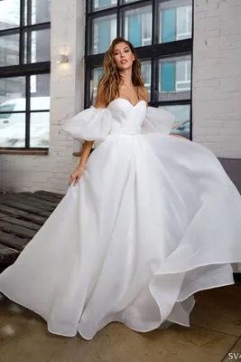 Свадебное платье пышное айвори из кружева To be Bride