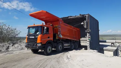 Самосвал карьерный Scania (Скания) HAGEN M P440 B8X4HZ c пакетом XT и  кузовом для скальных пород 20м3 - технические характеристики, комплектация,  описание и цены