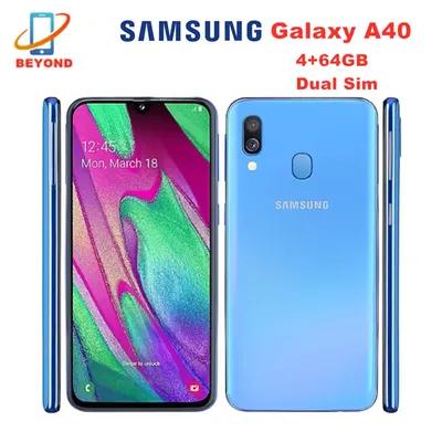 Смартфон Samsung Galaxy A40 Duos A405FN/DS с двумя SIM-картами, 4 Гб ОЗУ,  64 Гб ПЗУ, глобальная версия 5,9\", оригинал | AliExpress