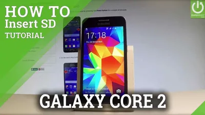 How to Insert SIM and SD on SAMSUNG Galaxy Core 2 - YouTube