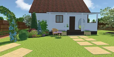 Крыльцо на даче: 22 идеи оформления | Красивые сады, Идеи для садового  дизайна, Дизайн озеленение
