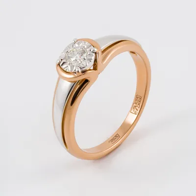 Золотое кольцо с бриллиантами КД2399, магазин КЮЗ ЮвелирЭлит