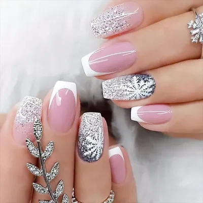 Накладные ногти с дизайном и клеем короткие Jili nails 38915467 купить за  309 ₽ в интернет-магазине Wildberries