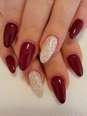 cool Шикарный бордовый маникюр — Лучшие варианты и сочетания | Beauty nails  design, Christmas nails acrylic, Burgundy nails