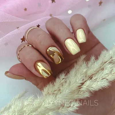 Mila Nails Shop Втирка для ногтей зеркальная маникюра золотая металлик