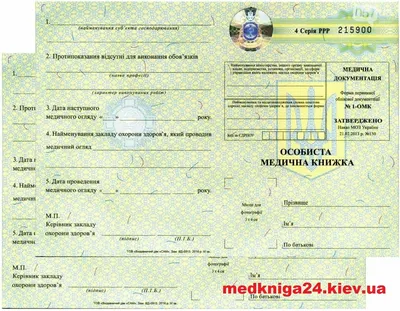 Медкнижка за 1 день в Москве официально - MCH Clinic