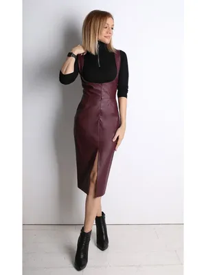 Сарафан из искусственной кожи AliExpress New Autumn Strapless Black Pu  Leather Long Dress Women High Waist Belt Zipper Loose Leather Dress  Vestidos | отзывы