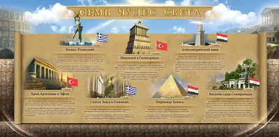 Семь чудес древнего мира: от пирамиды до маяка» — создано в Шедевруме