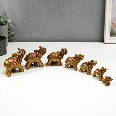 Статуэтка 7 слонов (ID#1089771172), цена: 248 ₴, купить на Prom.ua