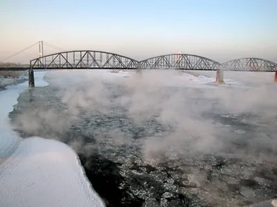 Мост в городе Семей — автодорожный висячий мост через Иртыш в городе Семей,  Казахстан. Длина основного пролёта 750 м, при общей длине 1086… | Instagram