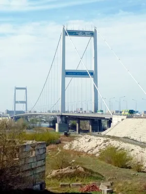 Вид на новый мост после того как снесли крашбарьер и колонны пропускной  системы. Такой вот обзор. Машины отлично демонстрируют масштаб… | Instagram