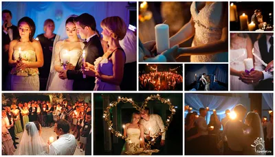 Декор свадебных свечей | Свадебный портал №1