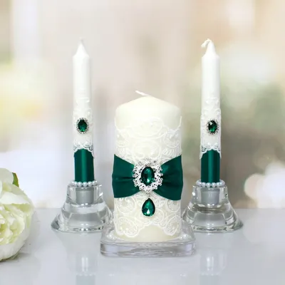 Комплект свадебных свечей \"Сиреневая дымка\" - Подробное описание товара -  Всё для свадьбы