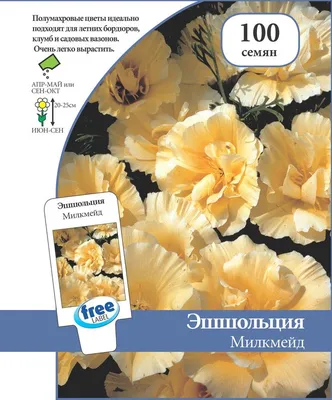 Семена Эшшольция Милкмейд: описание сорта, фото - купить с доставкой или  почтой России