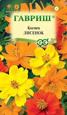 ✓ Семена Космея Лисенок, 0,3г, Гавриш, Цветочная коллекция по цене 30 руб.  ◈ Большой выбор ◈ Купить по всей России ✓ Интернет-магазин Гавриш ☎  8-495-902-77-18