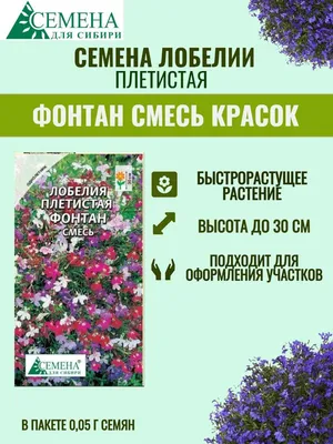 Лобелии Сибирские семена MODEL_70dfbdb3d3 - купить по выгодным ценам в  интернет-магазине OZON (1101562819)