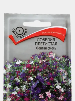 Семена лобелии плетистой \"Фонтан\", смесь купить по цене 71.25 ₽ в  интернет-магазине KazanExpress