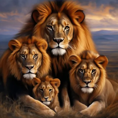 Семья львов — Фото №191790
