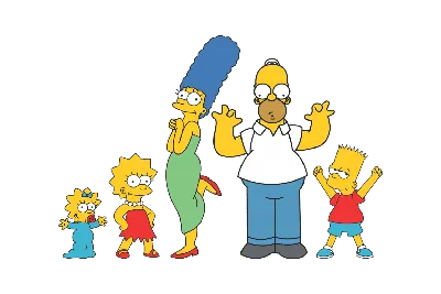 Семья симпсонов рисунок - 83 фото