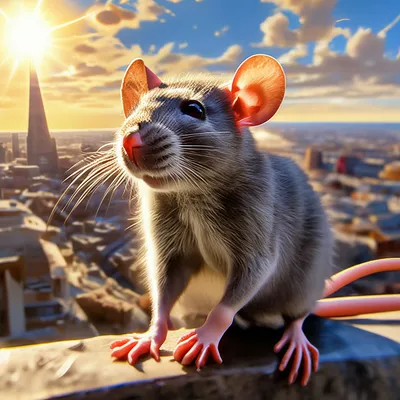 Серая крыса добрая» — создано в Шедевруме