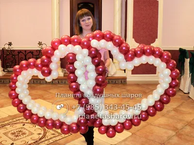 Сет для оформления свадьбы воздушными шарами с композицией из шаров -  воздушные шары с доставкой
