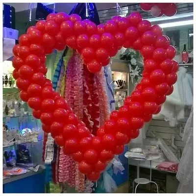 Композиция из шаров и фольгированными сердцами на свадьбу купить в Москве  по цене 5799₽ | Арт. 103-281