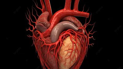 Сердце человека анатомия векторные иллюстрации | Премиум векторы