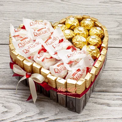 Торт из конфет «Сердце» — магазин подарков Макс-ГИФТ