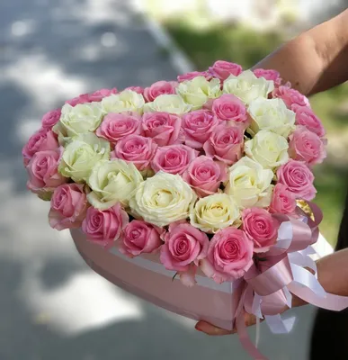 Сердце из роз и рафаэлло доставка в Ярославле | ВашБукет76