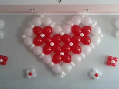 Сердце из воздушных шаров #6 - заказать в интернет-магазине воздушных шаров  ФлайСПб