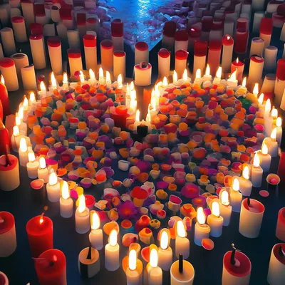 6 шт., свечи в форме сердца | AliExpress