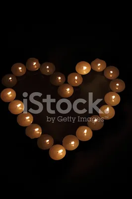 Сердце из свечей фото фото