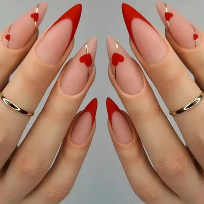Накладные ногти на День святого Валентина, красное сердце любви, пресс на  ногтях, новые накладные ногти для женщин и девочек – лучшие товары в  онлайн-магазине Джум Гик