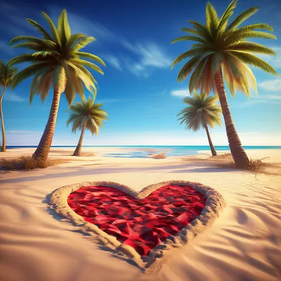 сердце нарисовано на песке пляжа с морской пеной и волной Фон И картинка  для бесплатной загрузки - Pngtree