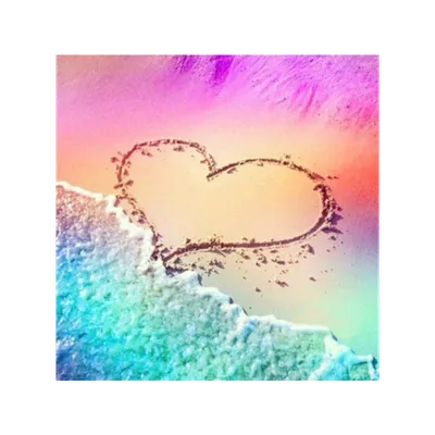 Сердце, нарисованное на песке Stock Photo | Adobe Stock