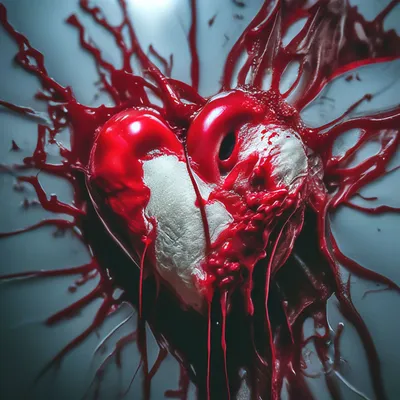 Сердце Крови — стоковые фотографии и другие картинки Абстрактный -  Абстрактный, Грязный, День святого Валентина - iStock