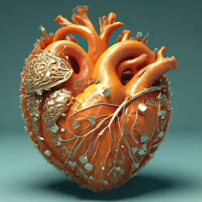 Панно - Сердце в разрезе, PD_0355 | 3D модель для ЧПУ станка