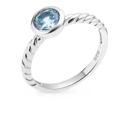 94011741 - Серебряное кольцо с фианитом - SOKOLOV - купить в  интернет-магазине Золотишко.ру