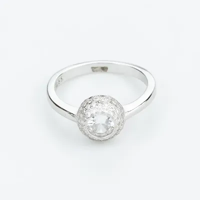 Серебряное кольцо с фианитом (2674,3) купить в ювелирном магазине - Faina.ua
