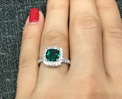 Серебряное кольцо с изумрудом (ID#766292481), цена: 1080 ₴, купить на  Prom.ua