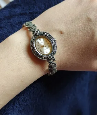 Женские серебряные часы 0531