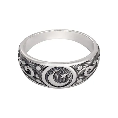 Серебряное кольцо с бриллиантом | Silver Beard