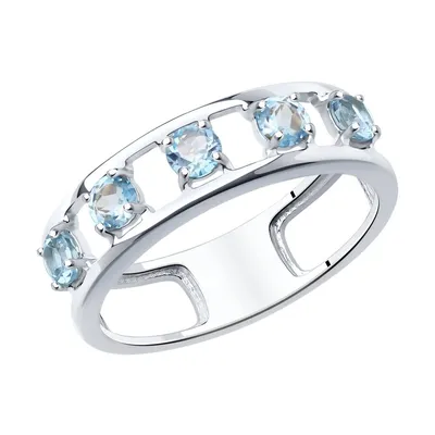 Серебряное кольцо SOKOLOV 92012123 с топазом: Серебро 925° пробы — купить в  ювелирном интернет-магазине Diamant