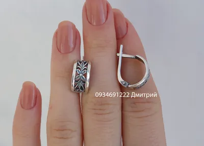 серебро 925 продажа, Ювелир Лайф, Серебряные серьги с фианитами, 21с075