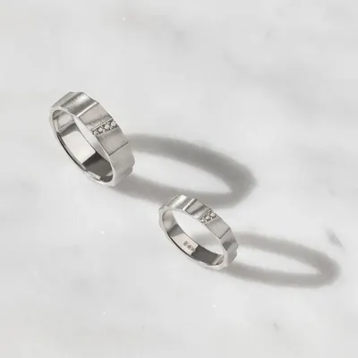 Парные обручальные кольца Е-601-B 💍 купить по цене 39620 руб. в Москве