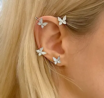 Серьги-бабочки в Москве — купить в ювелирном интернет-магазине