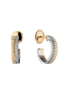 Серьги Boucheron Quatre Radiant Edition Hoop Earrings JCO00671 (35399)  купить в Москве, выгодная цена - ломбард на Кутузовском