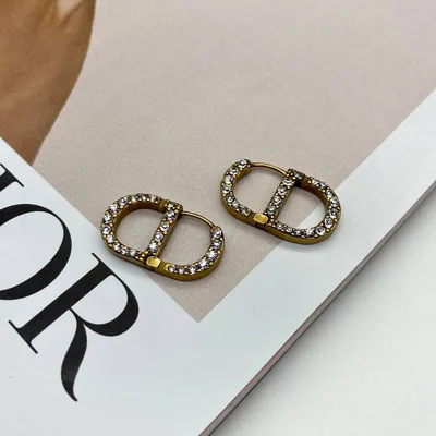 Золотые серьги Dior 10598 купить в Москве | Love Jewellery